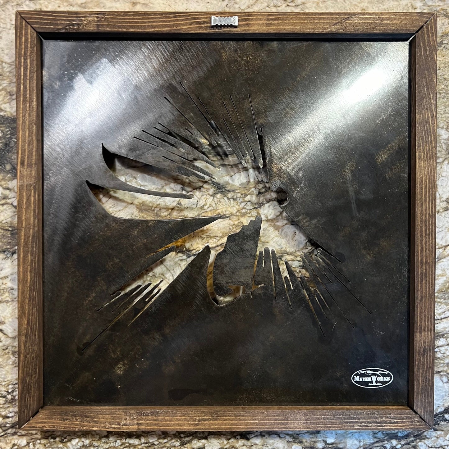 Patina Fly Fishing Metal Art: Lodge Decor
