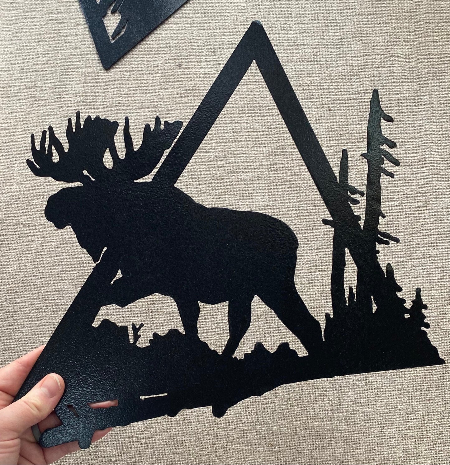 Metal Wildlife Wall Art: Elk, Moose, and Mule Deer Collection