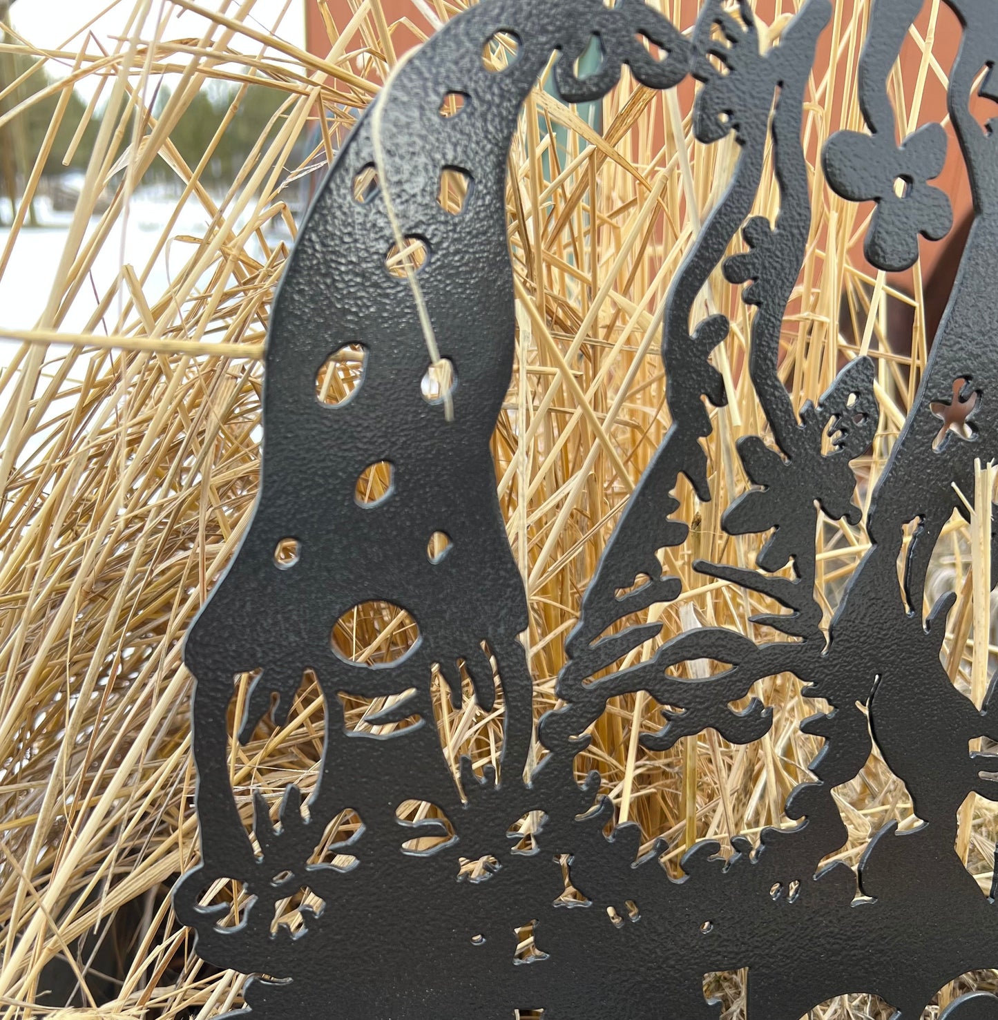 Welcome Gnomes: Rustic Metal Garden Stakes