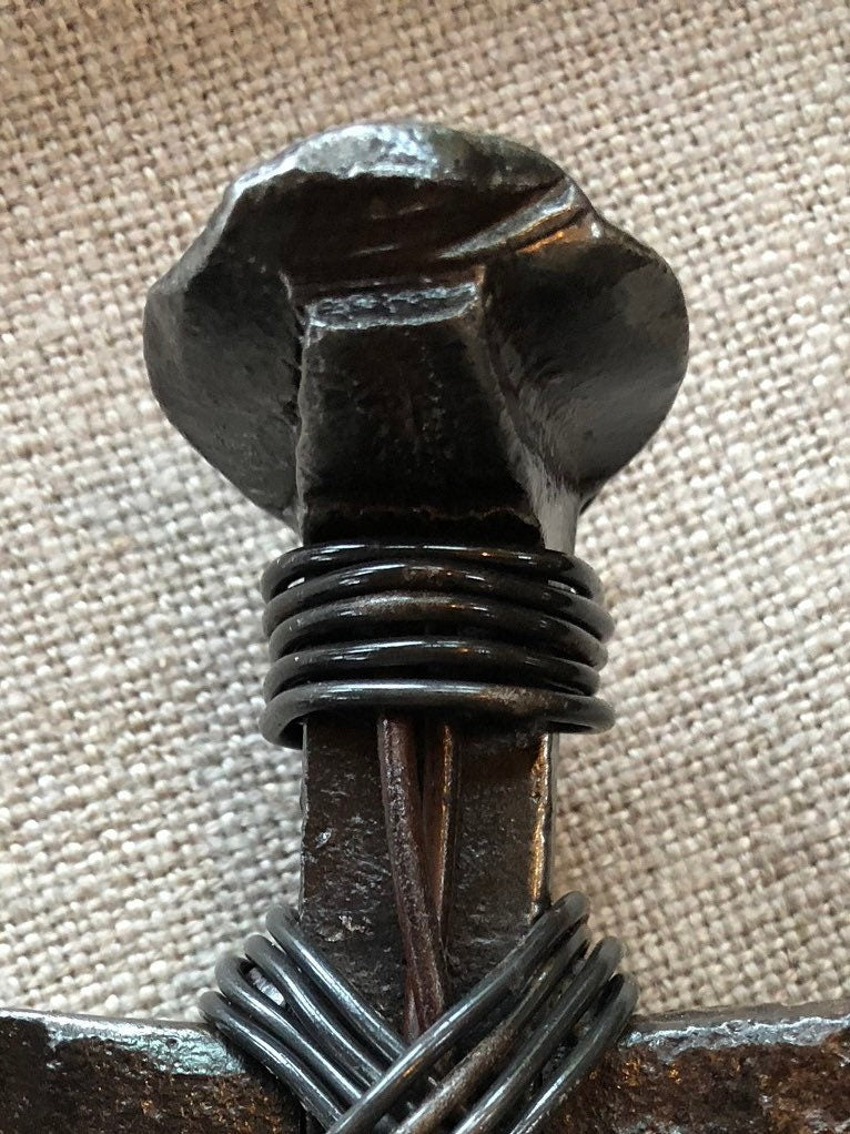Rustic Railroad Spike Cross: Reclaimed Industrial Decor