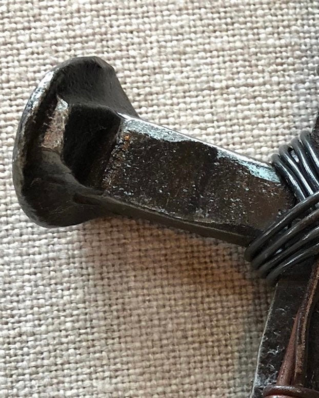 Rustic Railroad Spike Cross: Reclaimed Industrial Decor