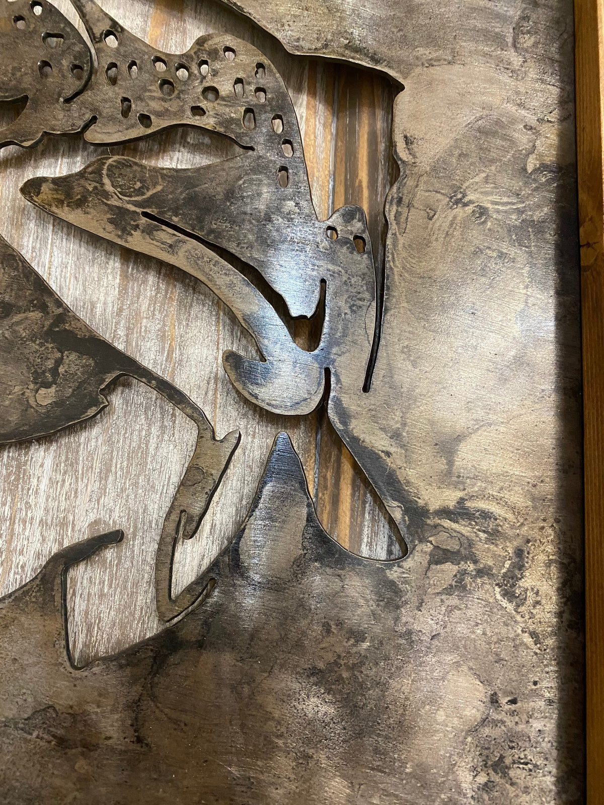 Patina Steelhead Metal Wall Art: Lodge Decor