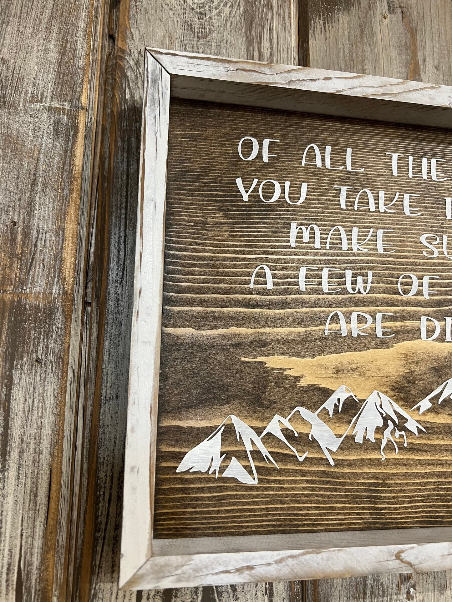 John Muir Quote Wood Sign: Inspirational Outdoor Art