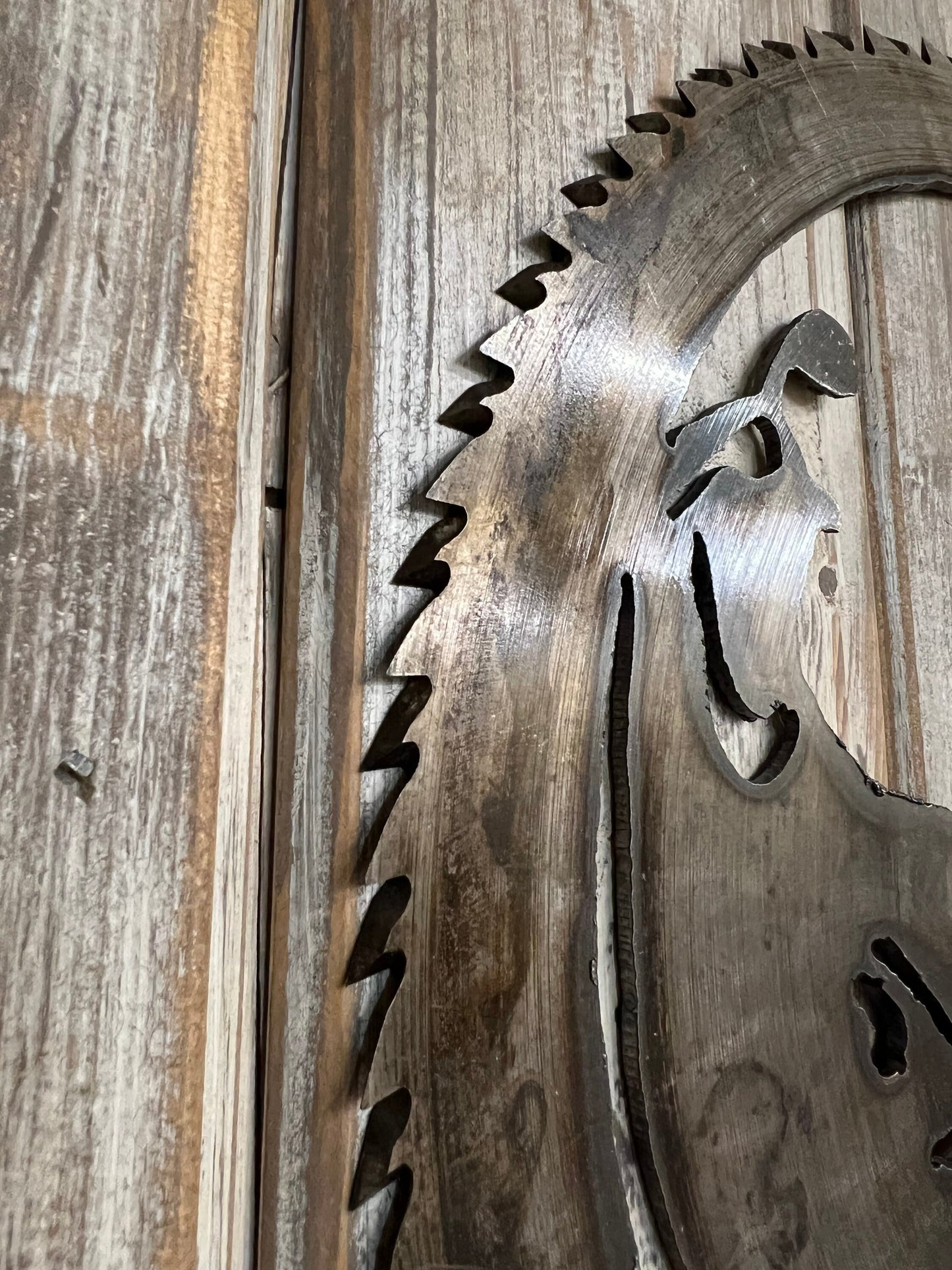 Rusty Quail Saw Blade Art: Rustic Wildlife Decor