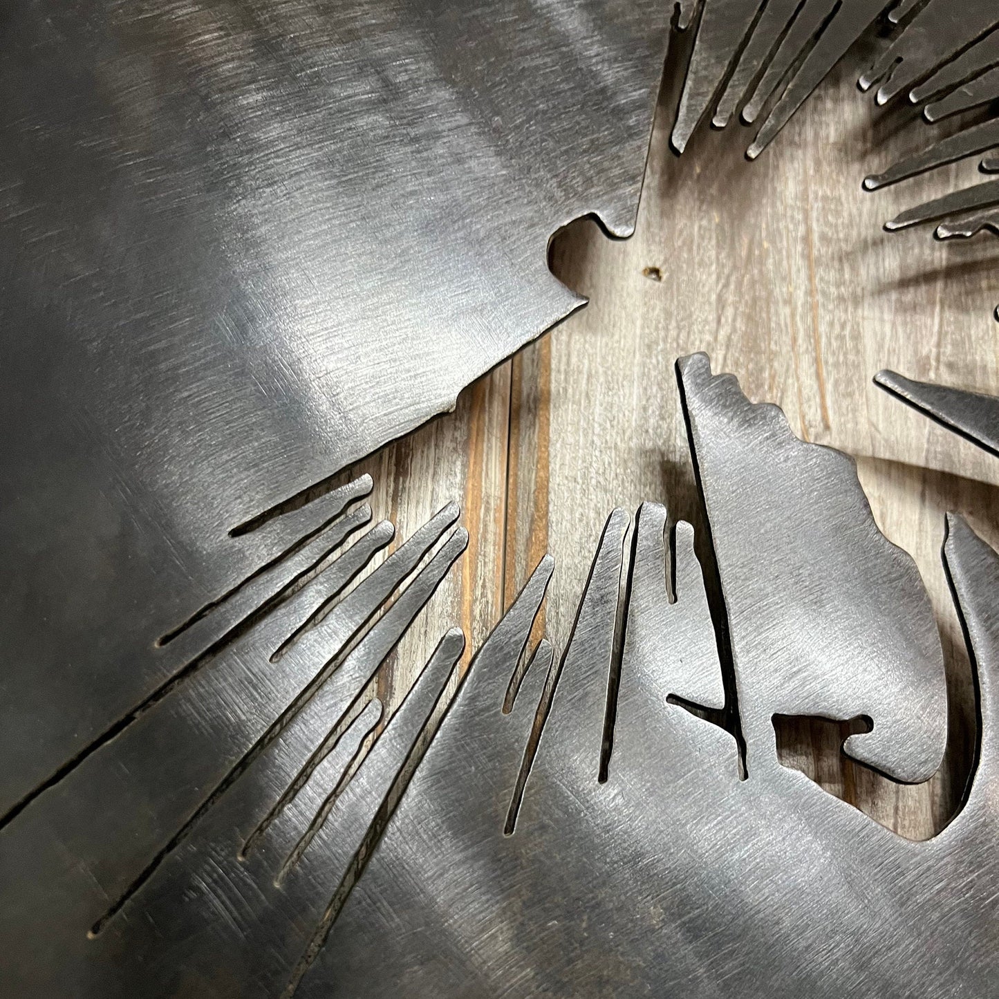 Patina Fly Fishing Metal Art: Lodge Decor