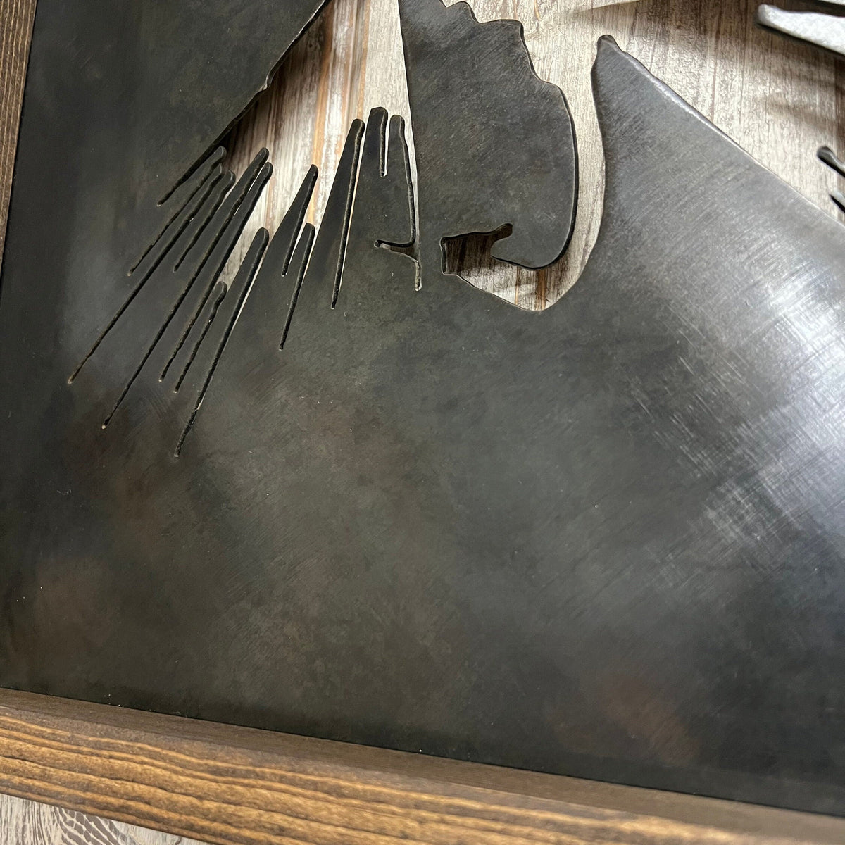 Patina Fly Fishing Metal Art: Lodge Decor