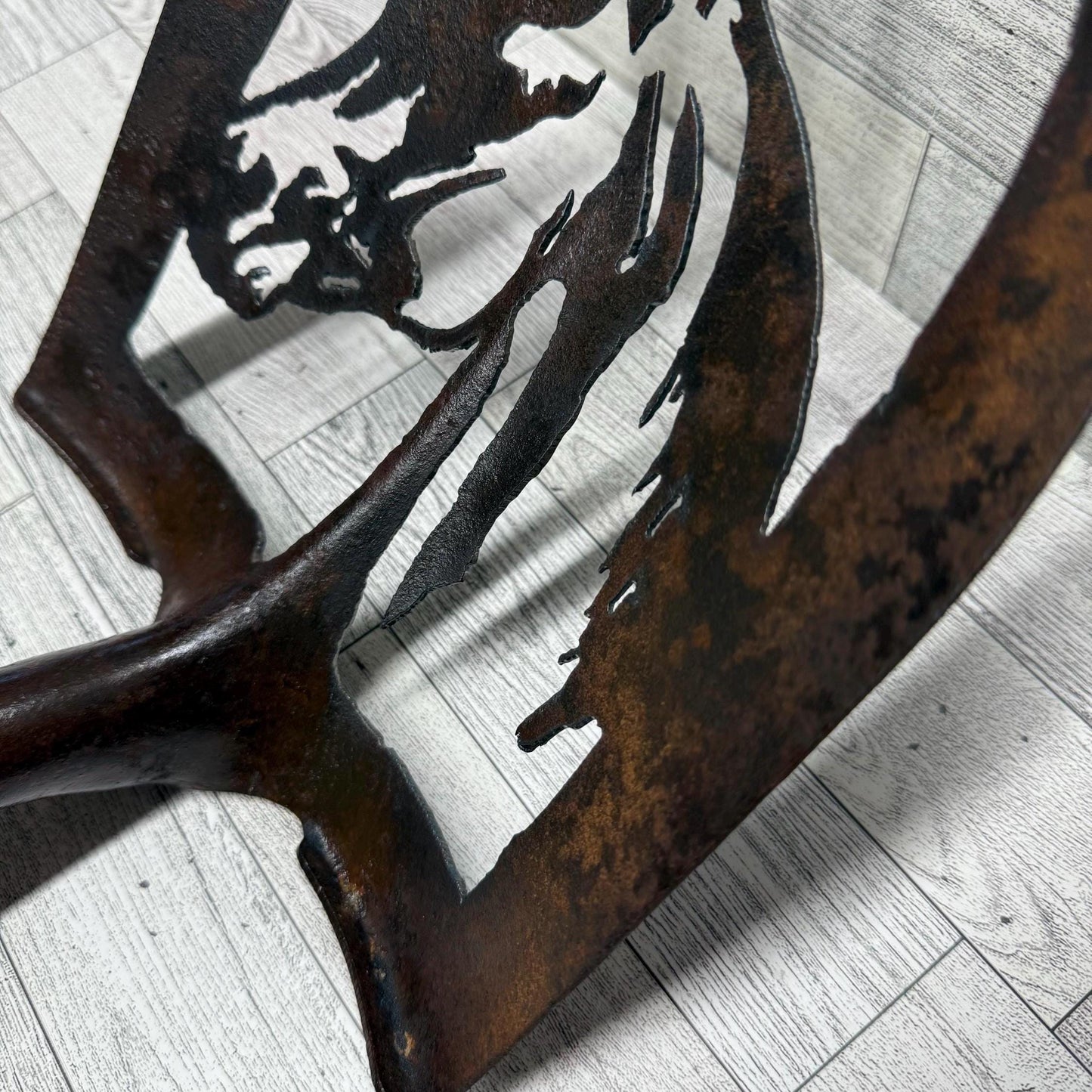 Rusty Shovel Horse Garden Art: Repurposed Metal Decor