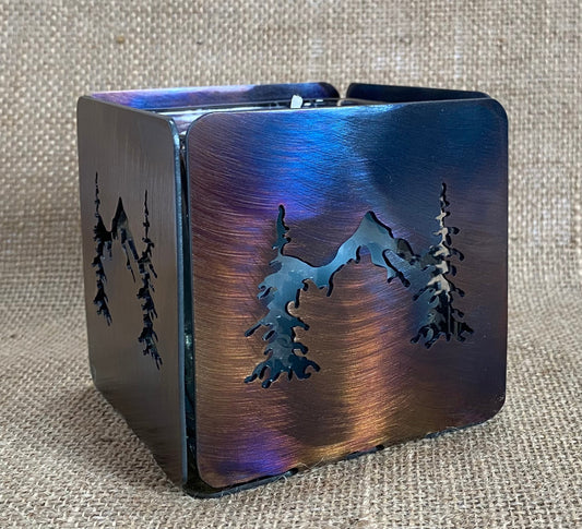 Rustic Candle Holder: Cabin Decor