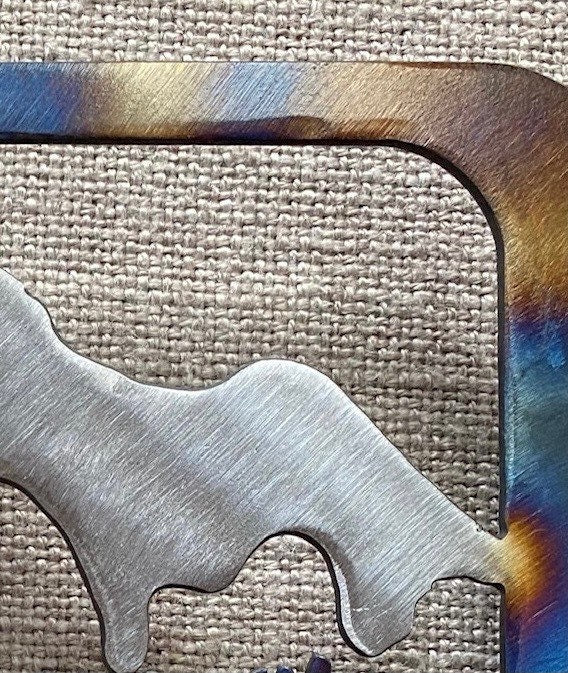 Metal Elk Trivet: Heat-Treated Steel Cabin Decor