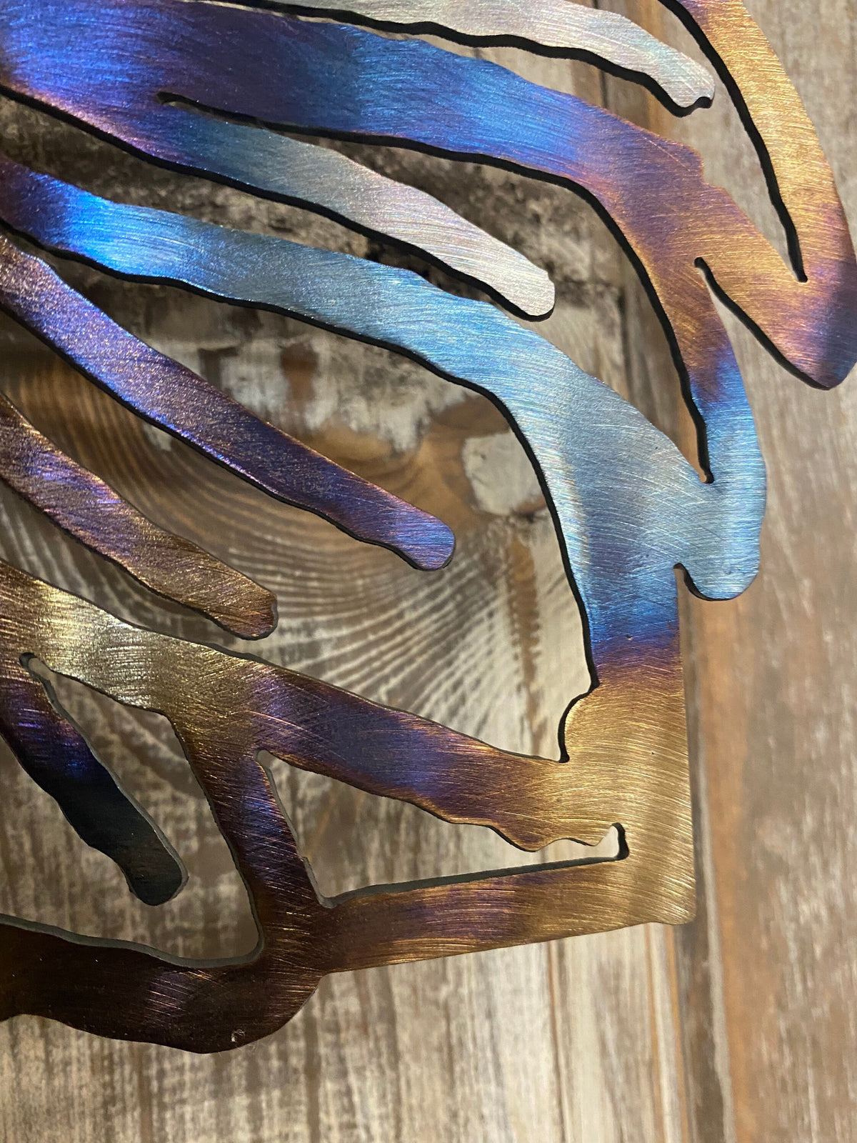 Heat-Treated Metal Sunflower Decor: Custom Garden Art
