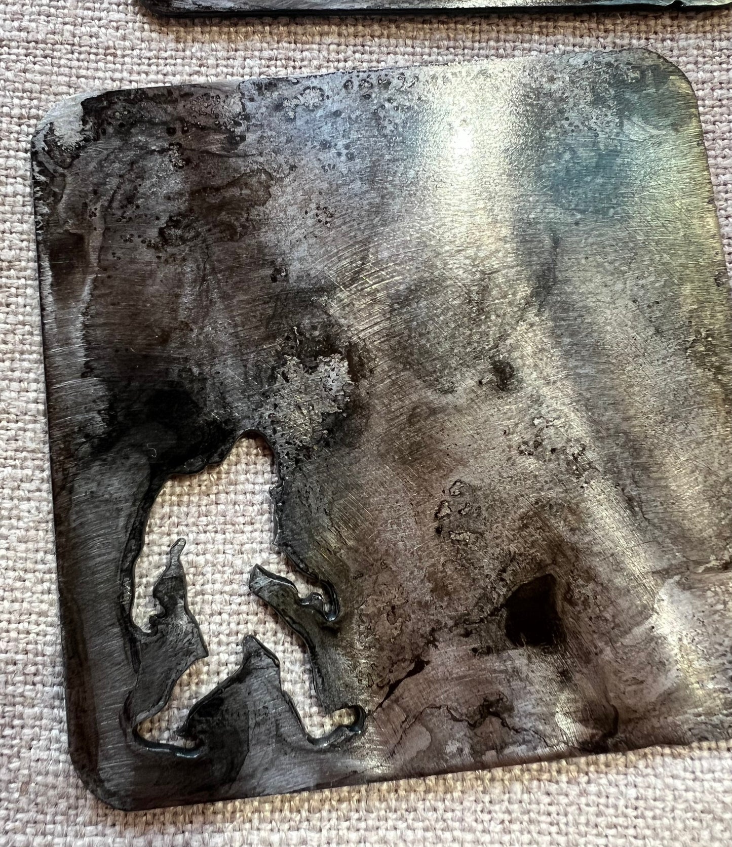 Metal Bigfoot Coasters: Sasquatch Lover Gift, Black Patina Finish