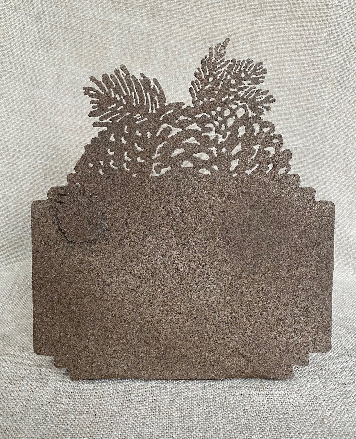 Pinecone Metal Photo Frame: Nature Lover Gift, 5x7 Picture