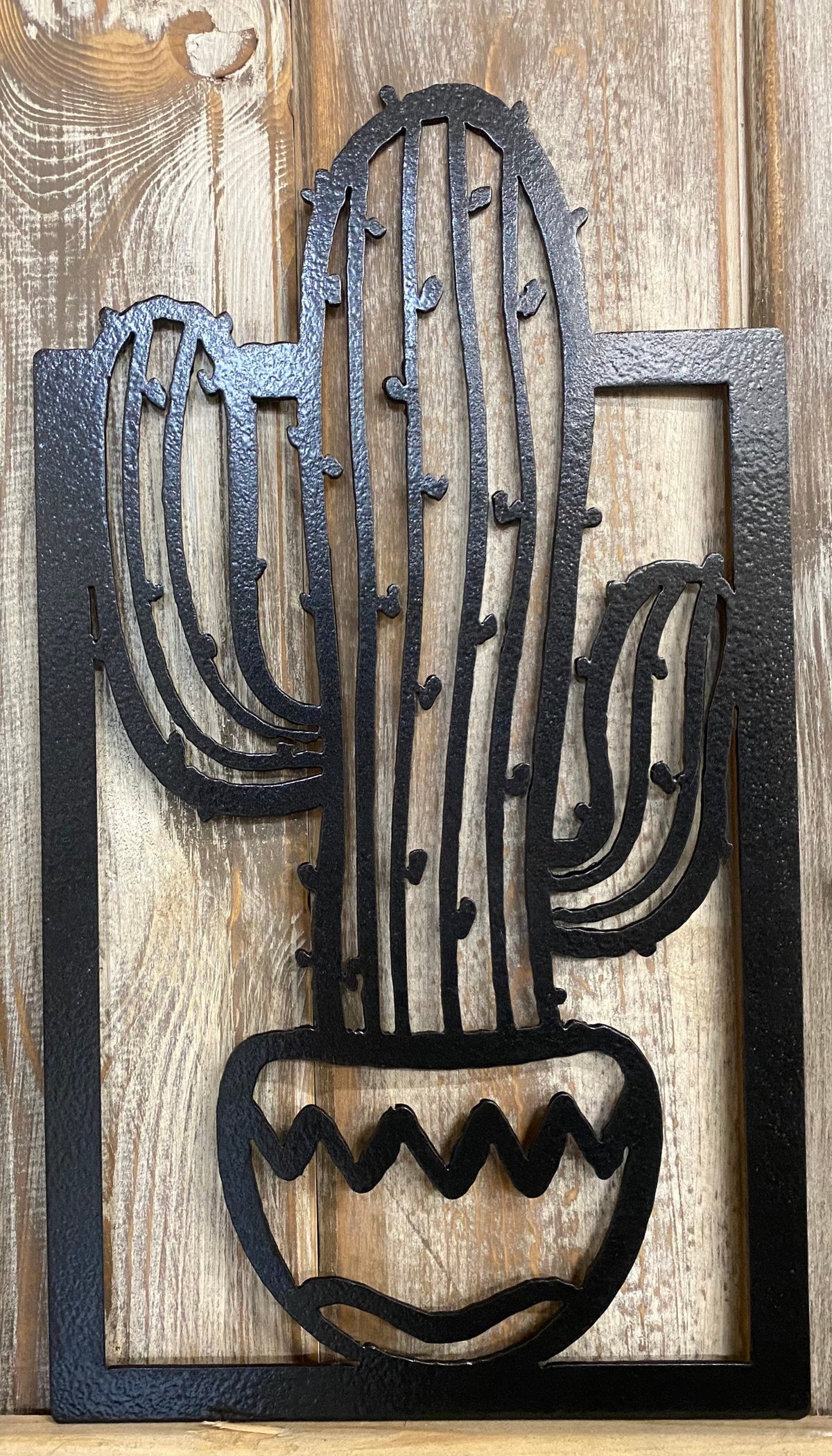 Metal Cactus Wall Art: Southwest Succulent Decor