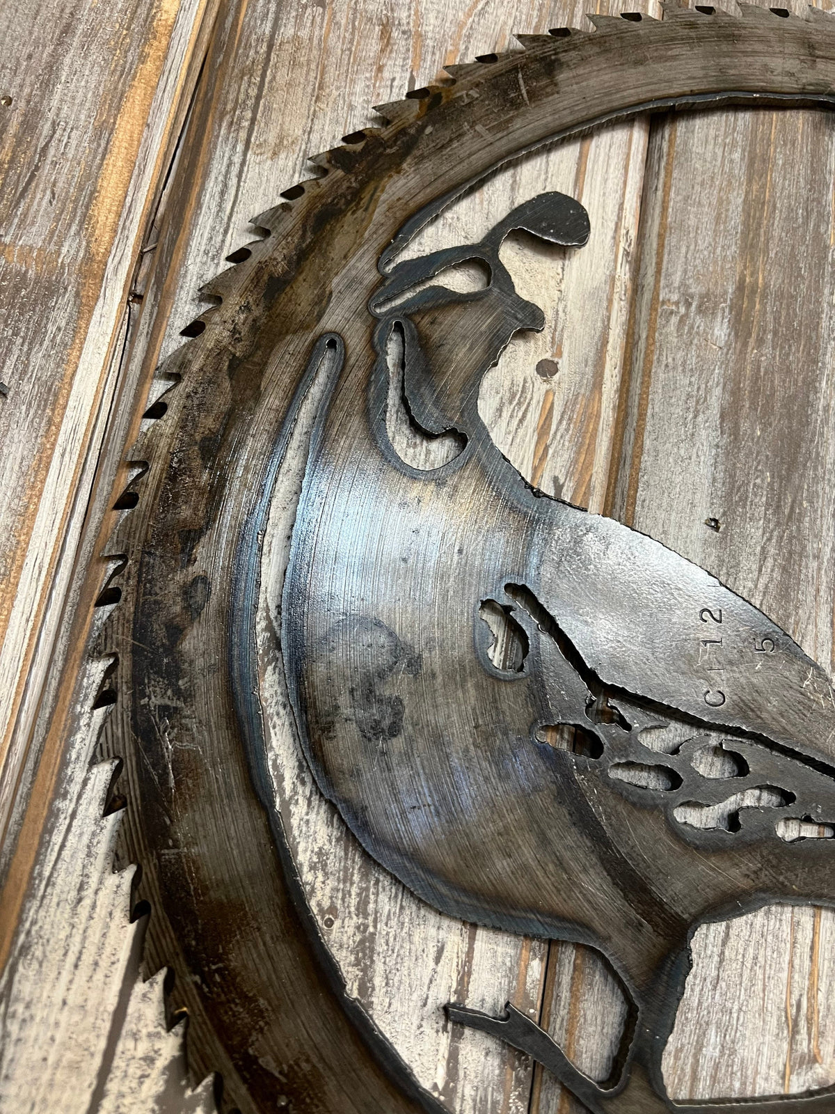 Rusty Quail Saw Blade Art: Rustic Wildlife Decor