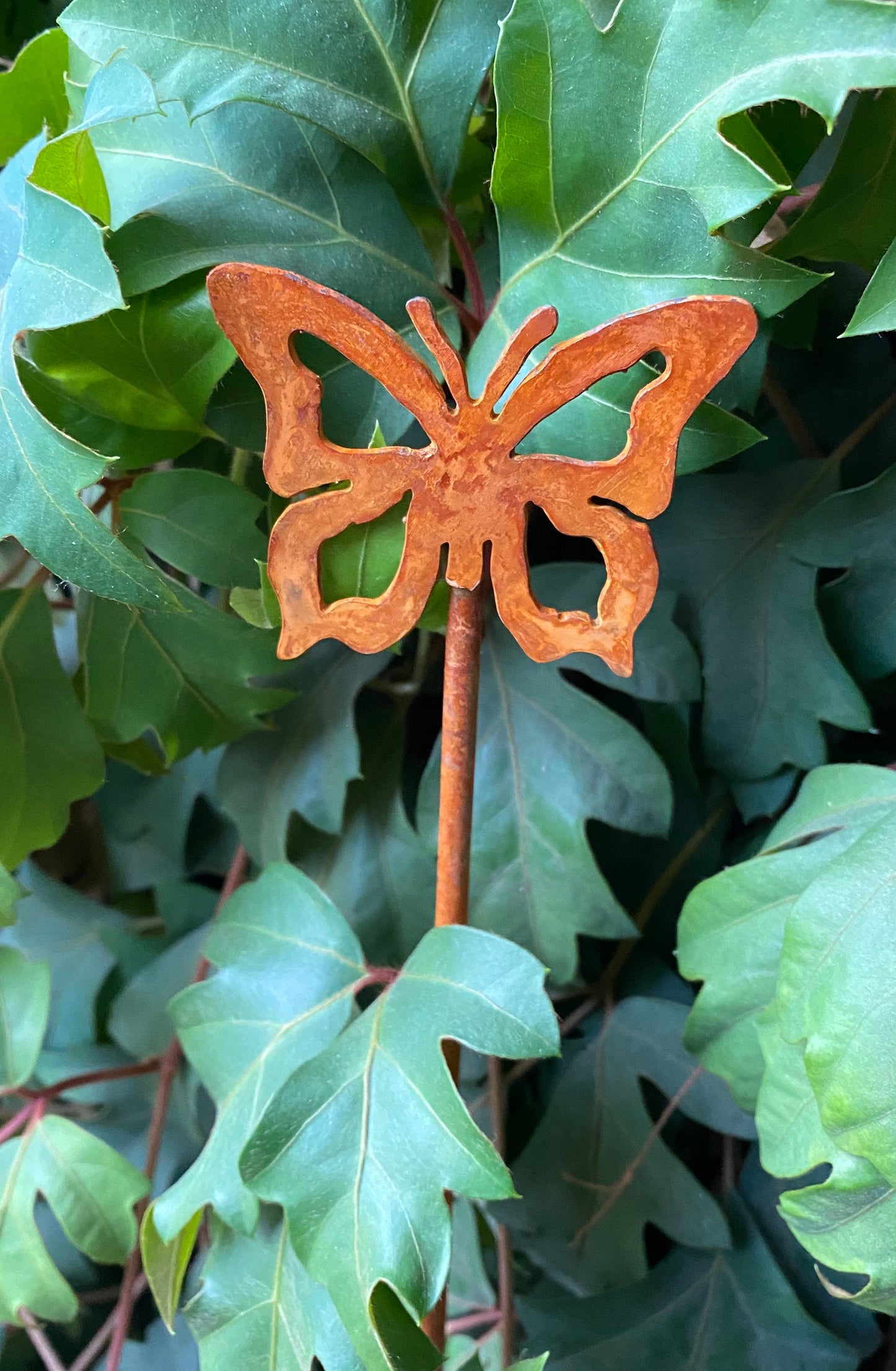 Rustic Metal Garden Stakes: Butterfly, Dragonfly, Horse Decor
