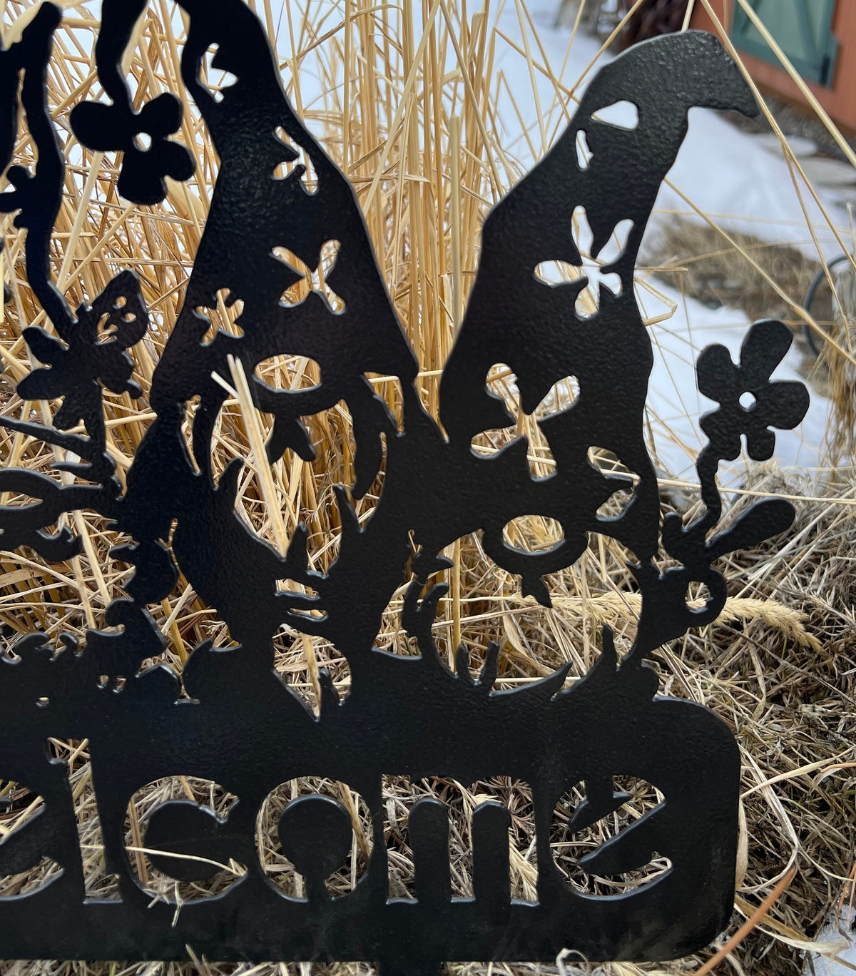 Welcome Gnomes: Rustic Metal Garden Stakes