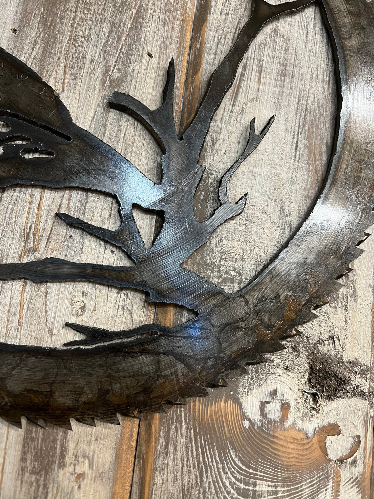 Rusty Quail Saw Blade Art: Rustic Wildlife Decor