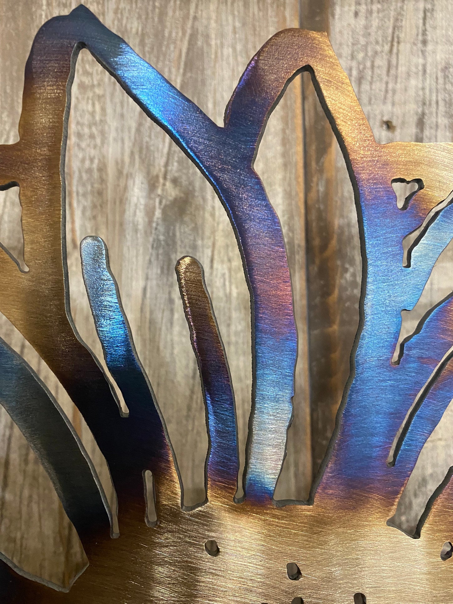 Heat-Treated Metal Sunflower Decor: Custom Garden Art