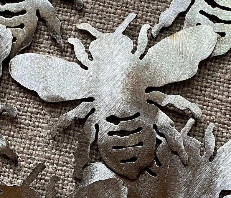 Metal Bee Garden Stake, Bee Lover Gift, Flower Bed Decor