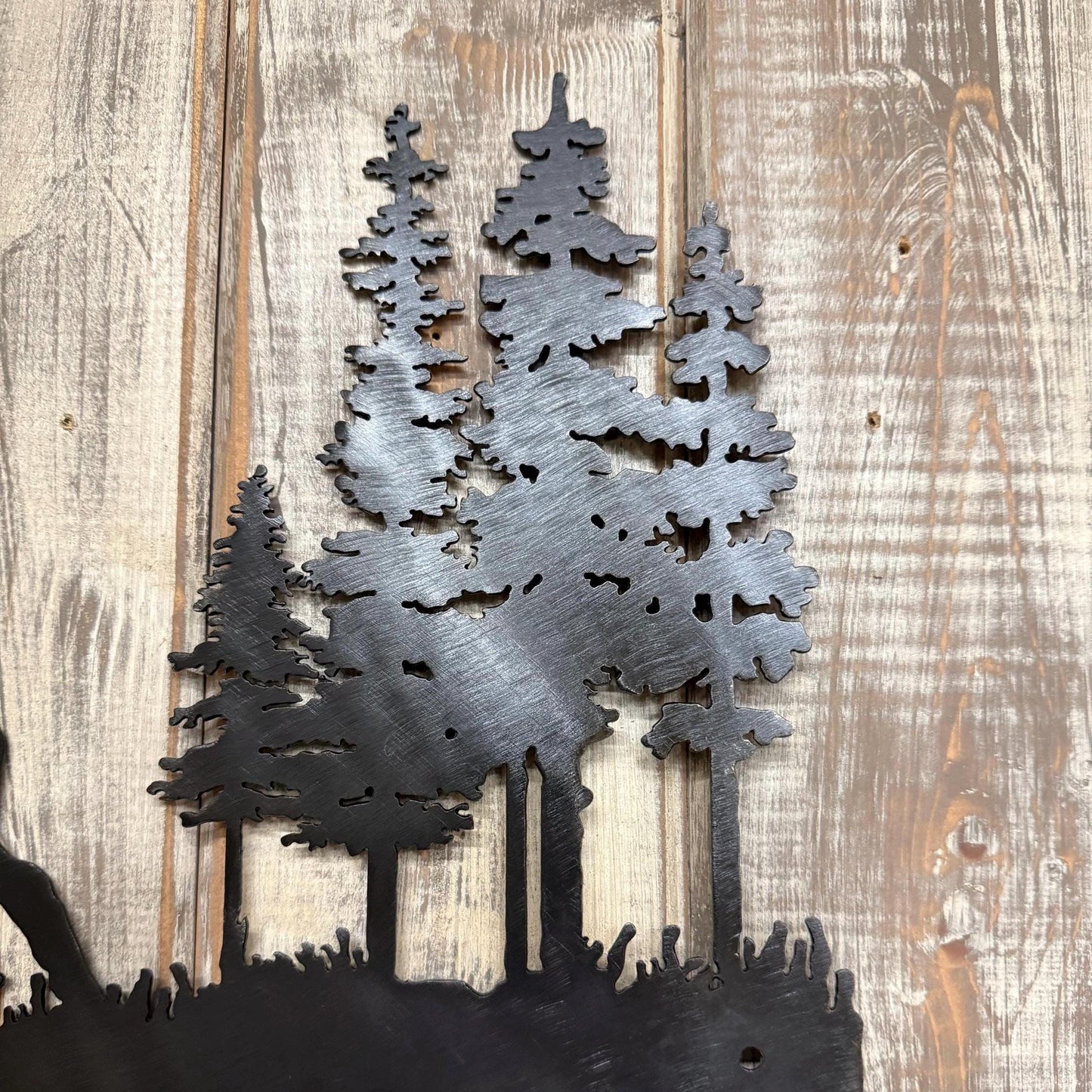 Elk Coat Rack: Fighting Bull Design, Cabin Lodge Decor
