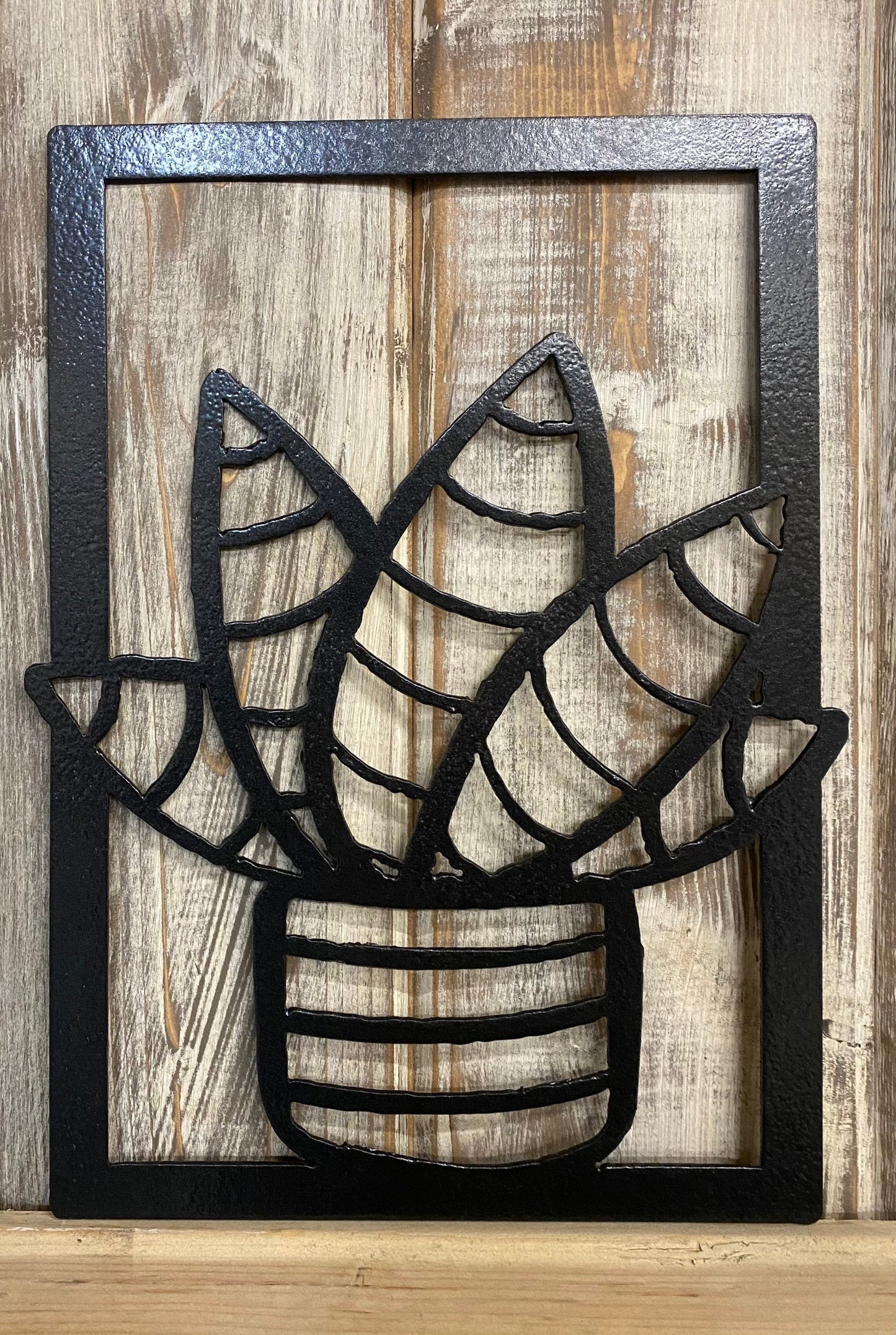 Metal Cactus Wall Art: Southwest Succulent Decor
