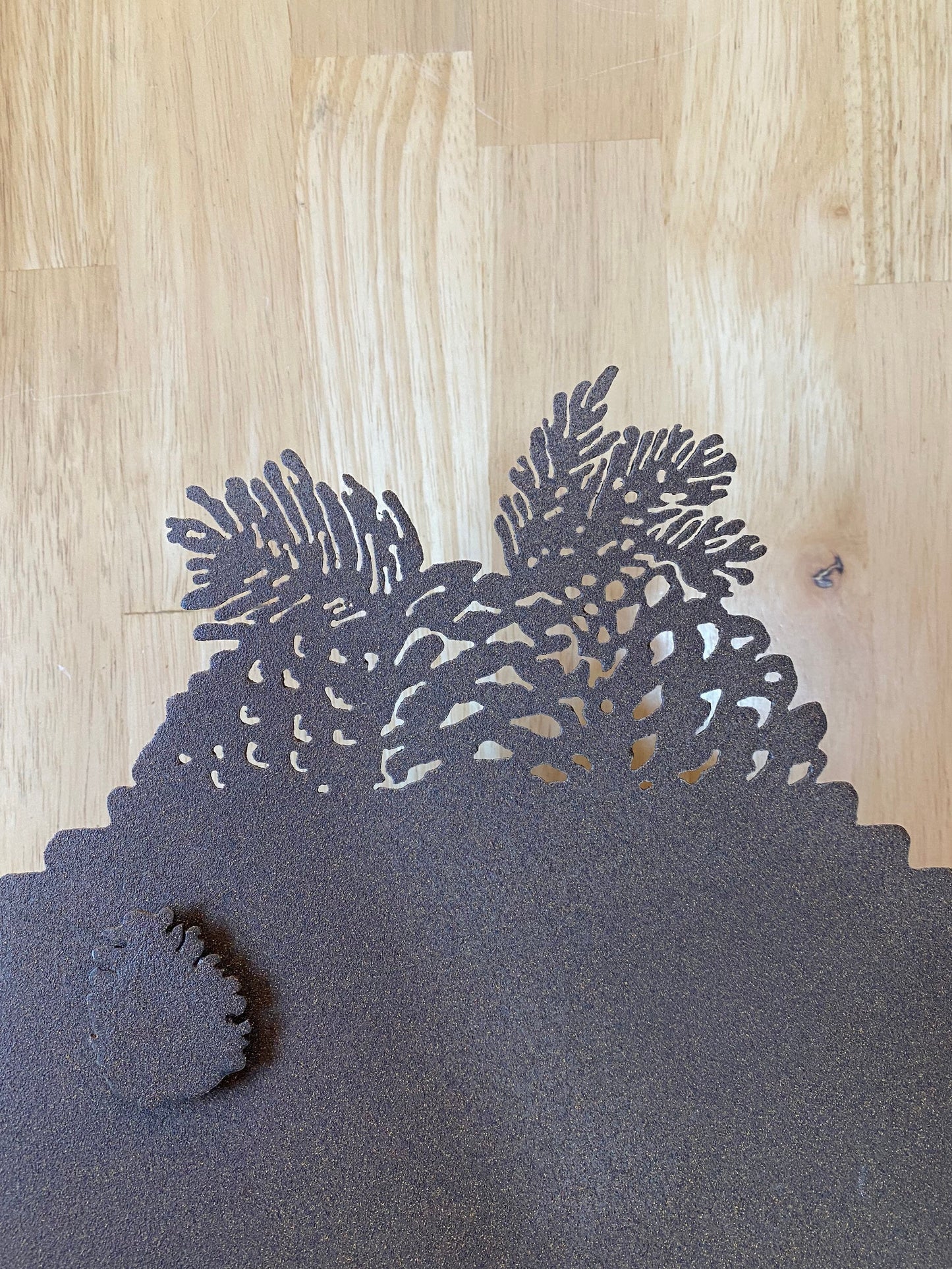 Pinecone Metal Photo Frame: Nature Lover Gift, 5x7 Picture