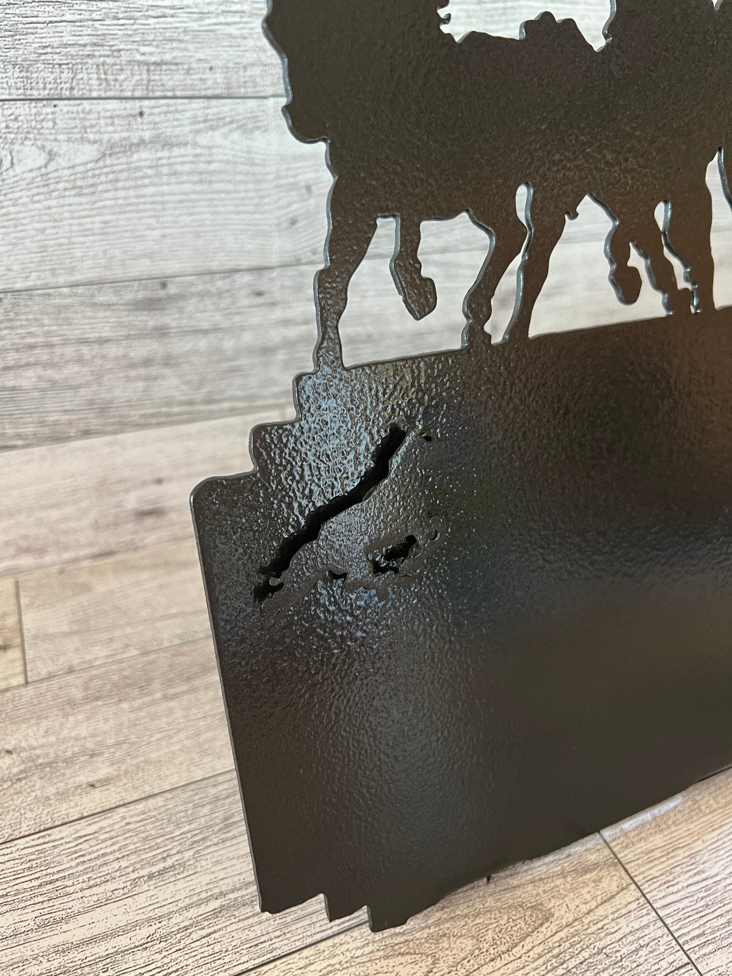 Running Horses Metal Art Photo Frame: 5x7 Picture, Horse Lover Gift
