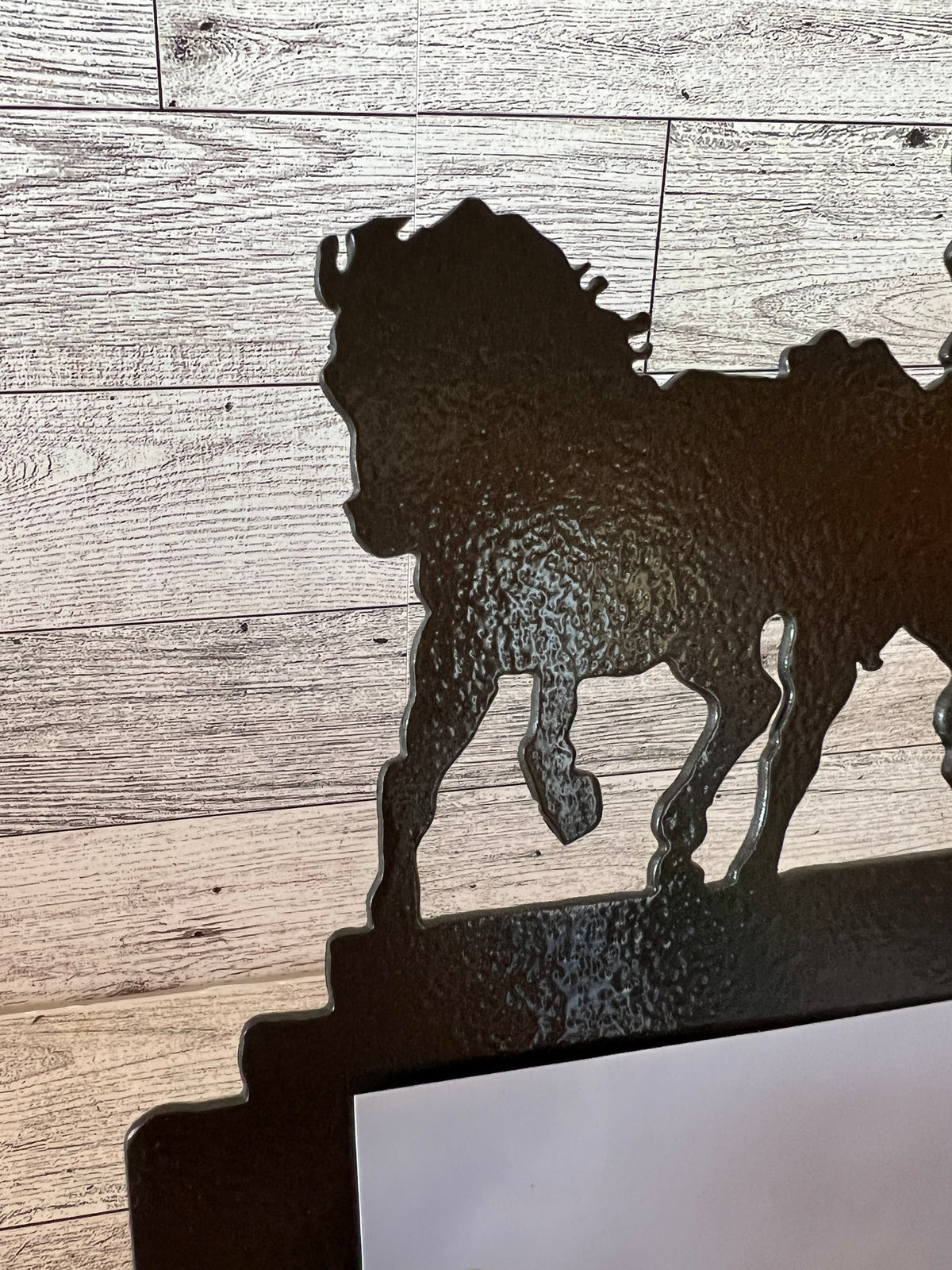 Running Horses Metal Art Photo Frame: 5x7 Picture, Horse Lover Gift