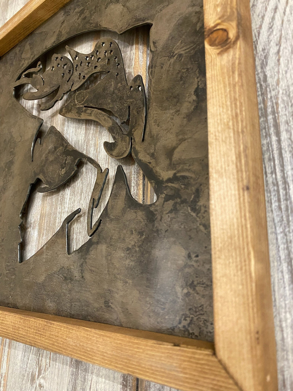 Patina Steelhead Metal Wall Art: Lodge Decor