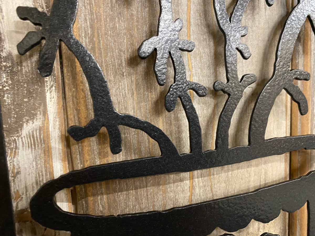 Metal Cactus Wall Art: Southwest Succulent Decor